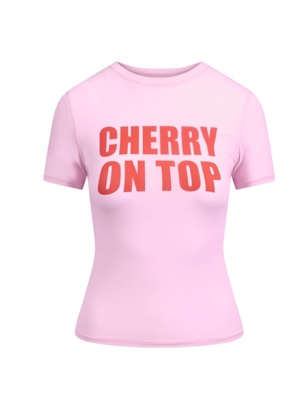 Skims Limited Baby Pink Cherry On Top T-Shirt - Picture 3 of 6